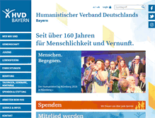 Tablet Screenshot of hvd-bayern.de